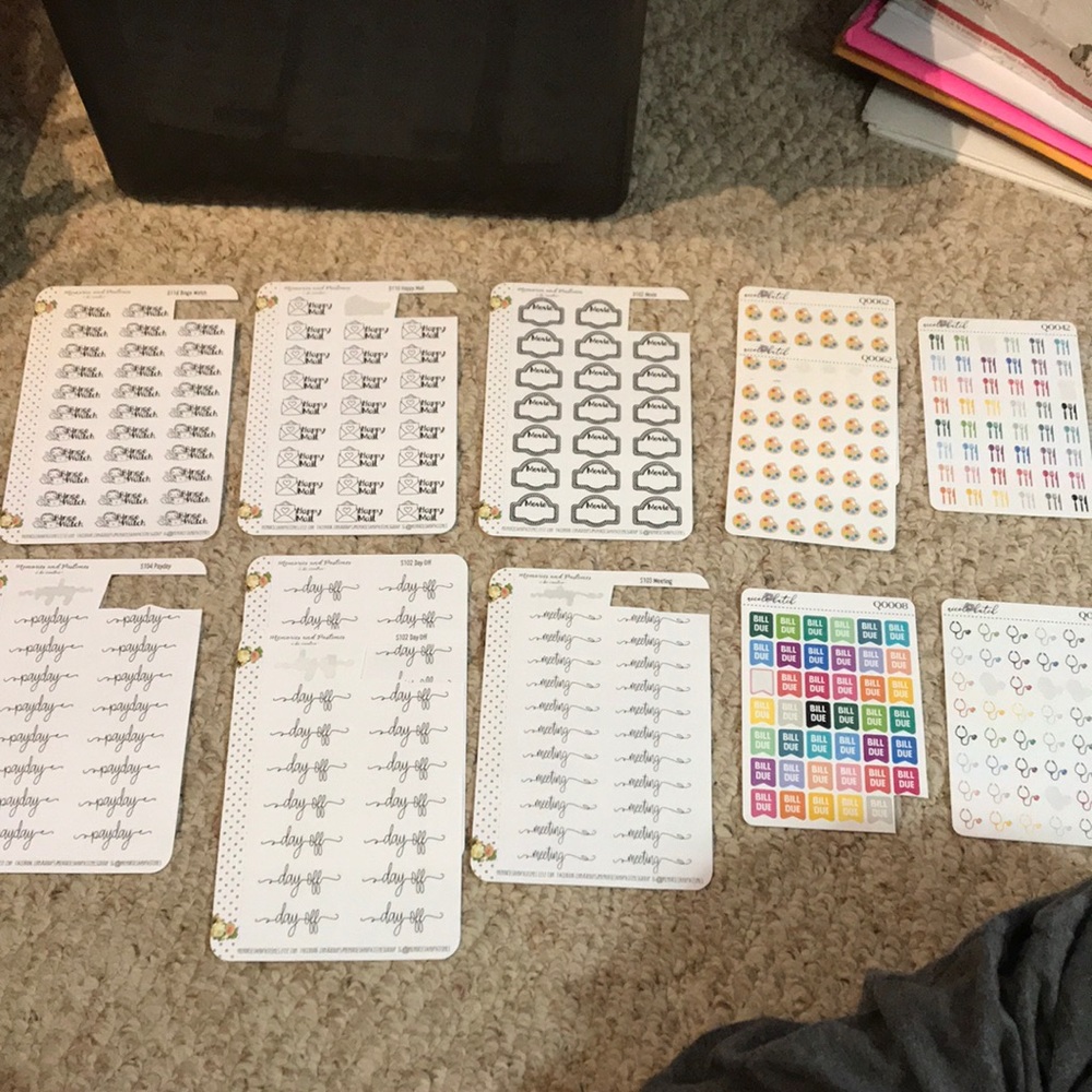 Lot of Planner Stickers